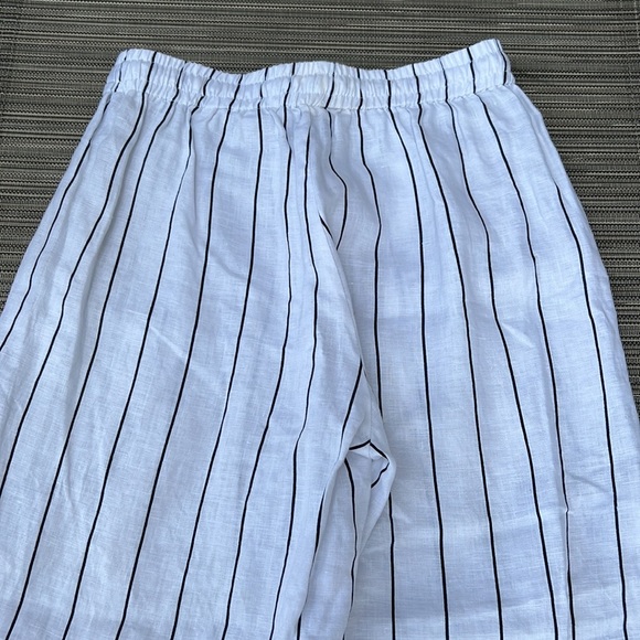 🎯NWOT Faithfull the Brand Clemence Navy Blue & White Striped Culottes Size Small - Picture 8 of 12